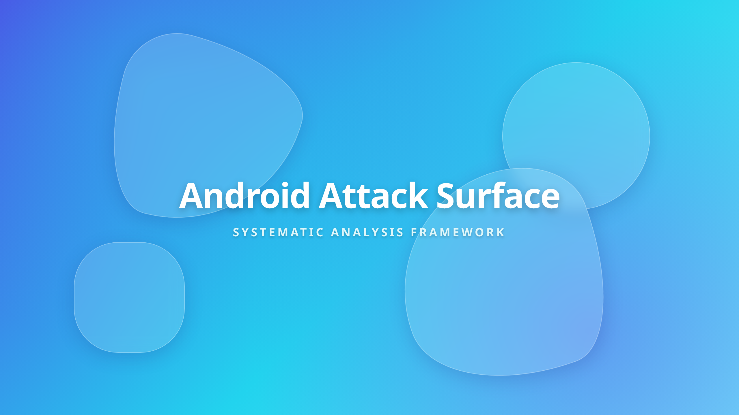 Android Attack Surface Analysis - Mapping Vulnerable Mobile Entry Points