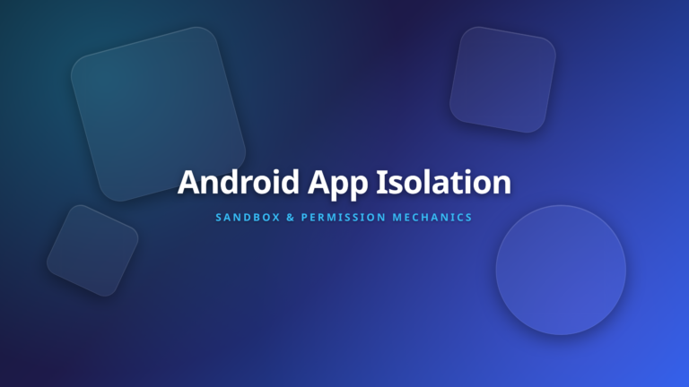 Android App Isolation Architecture - Exploring Sandbox and Permission Mechanics