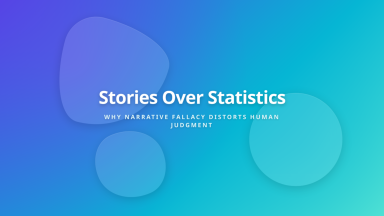 Human Cognition vs Narrative Fallacy Cover Display