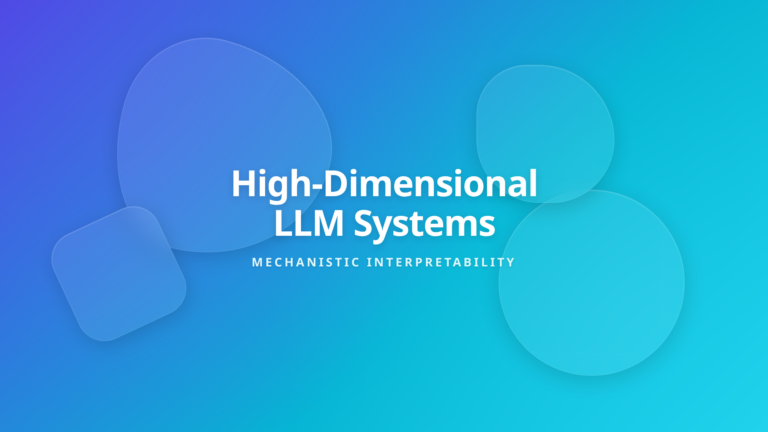 Mechanistic interpretability concept exploring why large language models act as high-dimensional systems.