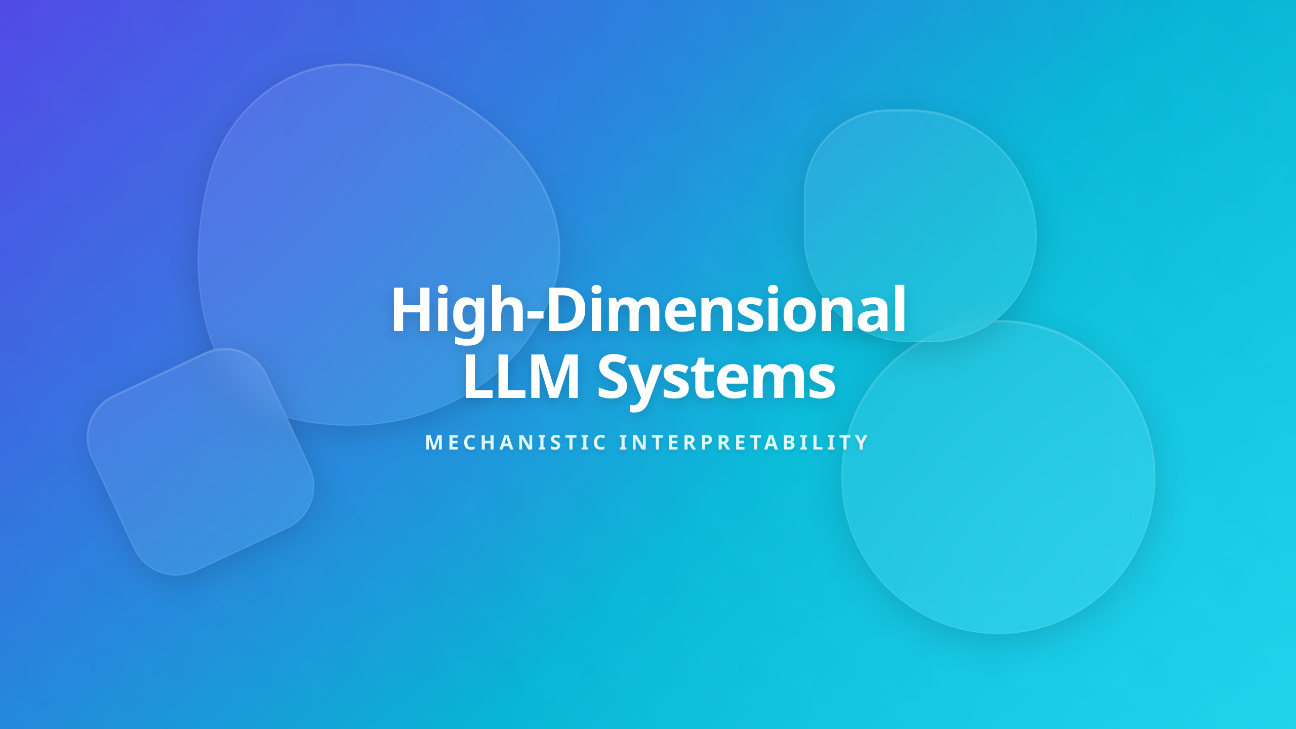 Mechanistic interpretability concept exploring why large language models act as high-dimensional systems.