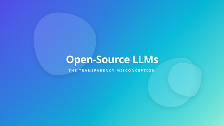 Open-Source LLMs - The Transparency Misconception