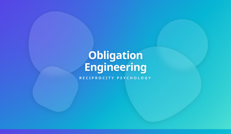 Reciprocity manipulation concept highlighting the fine line between social fairness and obligation engineering